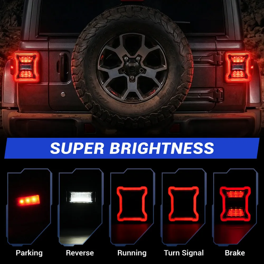 LED Tail Lights For Jeep Wrangler JL JLU 2018+ product image