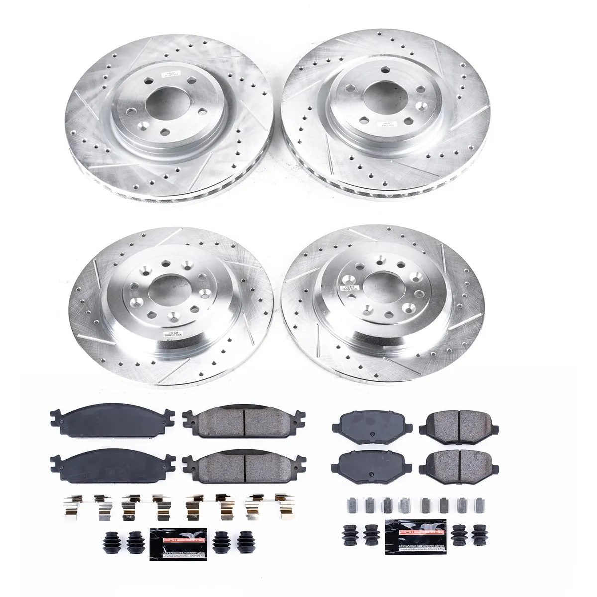 Z23 Evolution Sport Upgrade Kit: Drilled/Slotted Rotors; Carbon-Fiber Ceramic Pads W/Hardware product image