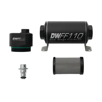 DeatschWerks 110mm Billet Fuel Filter Regulator 10 Micron