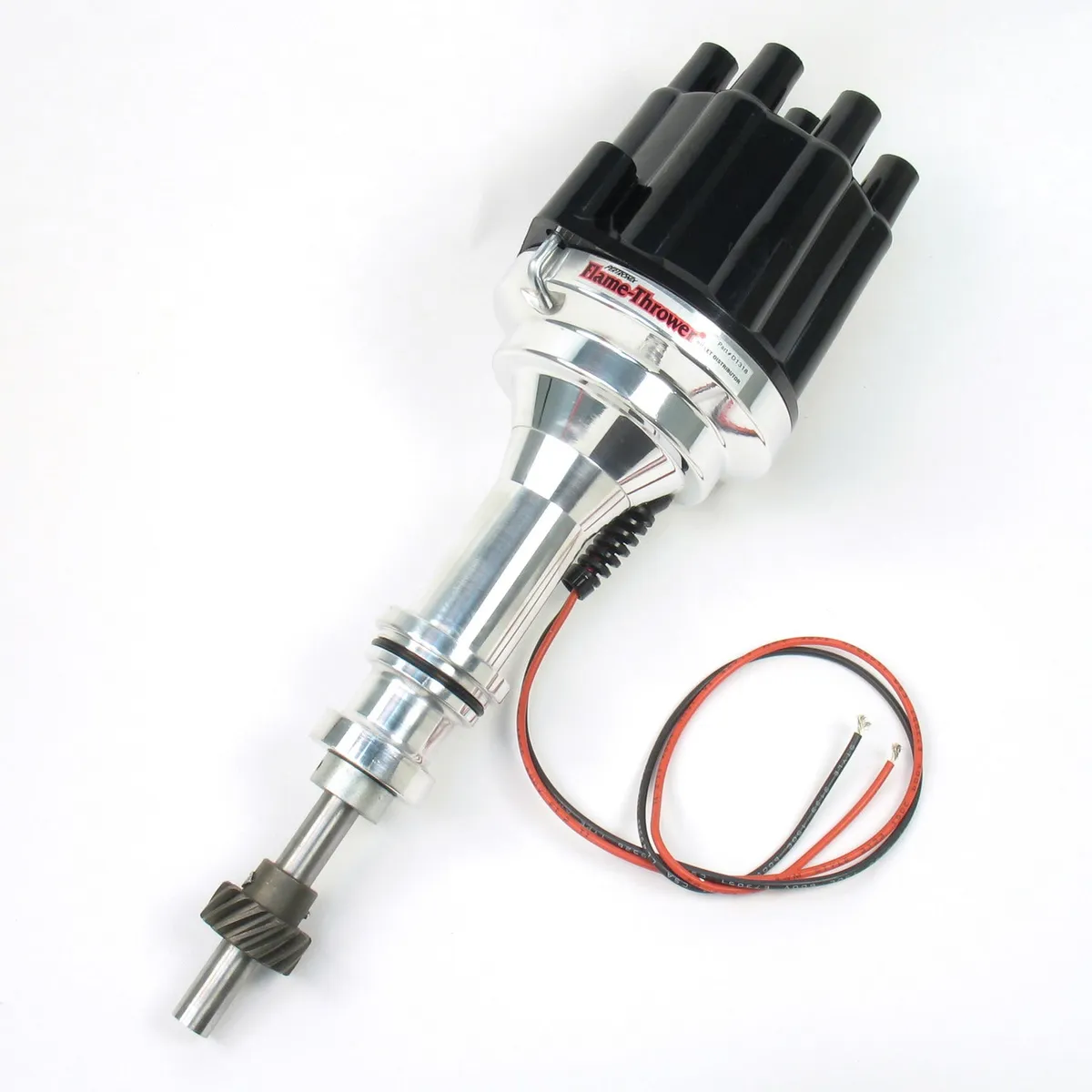 PerTronix Billet Distributor for Ford 351W Engines (Ignitor II) with Vacuum / Mechanical Advance - Black / Female - D131700 product image