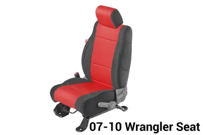 Diver Down Wrangler JK Unlimited Seat Cover for 13-18 Jeep JK Unlimited Red Neoprene Pair Diver Down