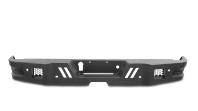 Body Armor ECO-Series Rear Bumper; 1/8 in. Steel Plate; Textured Black;