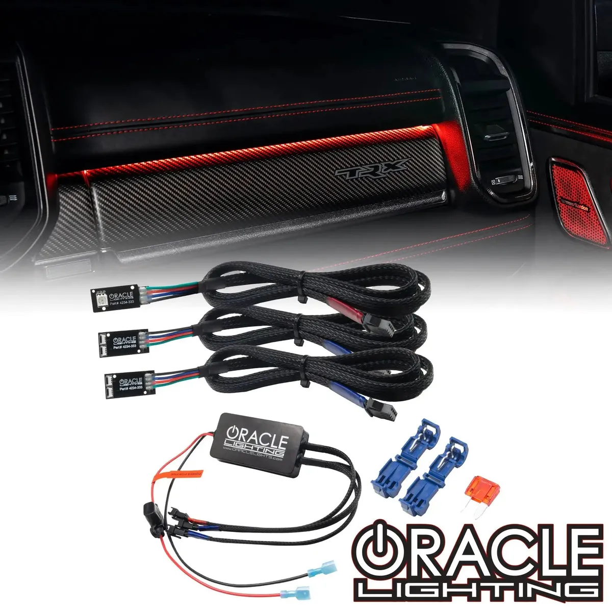 Oracle Lighting 2019-2022 RAM Dash Interior Ambient Lighting Colorshift RGB Conversion Kit product image