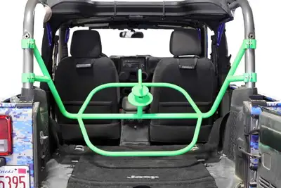 Steinjager Steinjäger Wheels and Tires Wrangler JK 2007-2018 Tire Carrier Internal, for 2 Door Models Neon Green