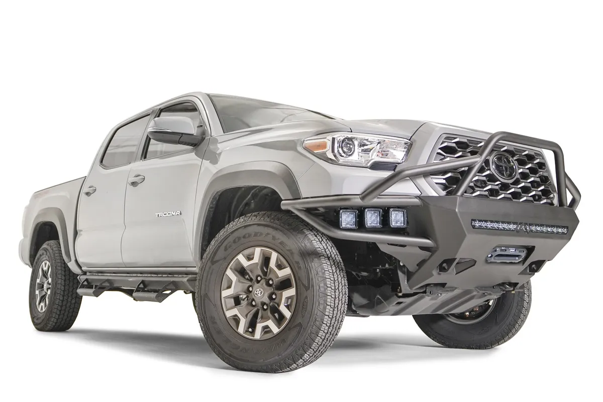 Vengeance Winch Front Bumper; w/High Pre-Runner Guard; 2 Stage Matte Black Powder Coat; product image