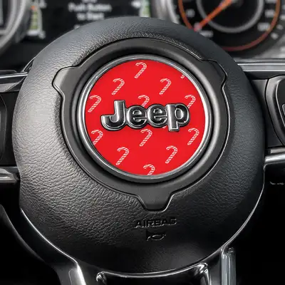 Under The Sun Inserts Candy Cane Paper Steering Wheel Decal