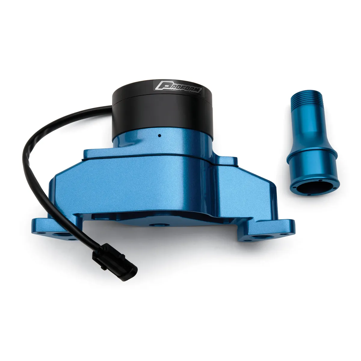 Electric Engine Water Pump Aluminum Blue Powder Coat Fits SB Ford Engines Proform product image