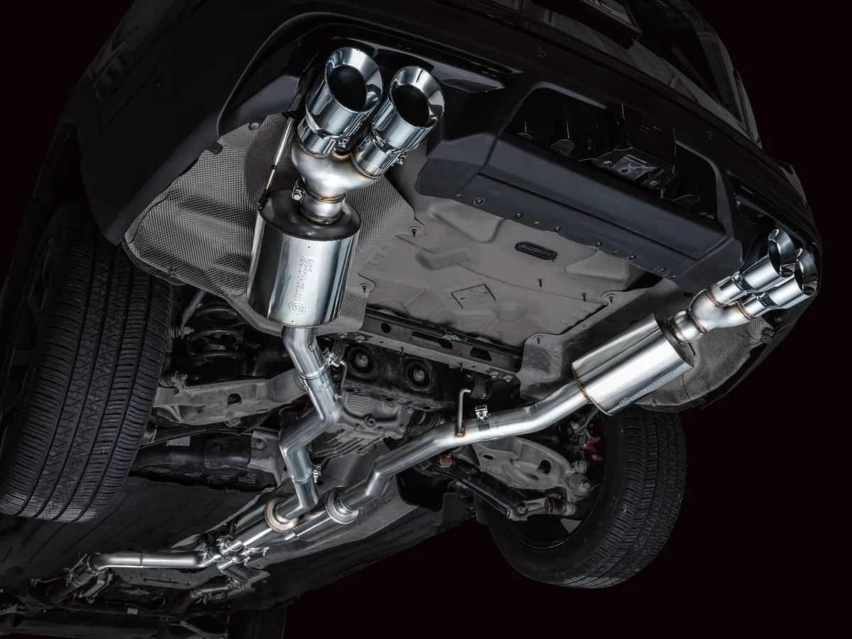 AWE Touring Edition Exhaust for Ford Explorer ST - Chrome Silver Tips product image