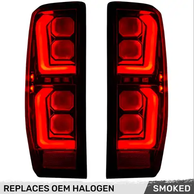 Recon Accessories Gmc Sierra 19-20 1500 And 20-21 25003500 Only Fits Single Wheel Body Style Trucks With Factory OEM Halogen Tail Lights Oled Tail Lights - Clear Lens