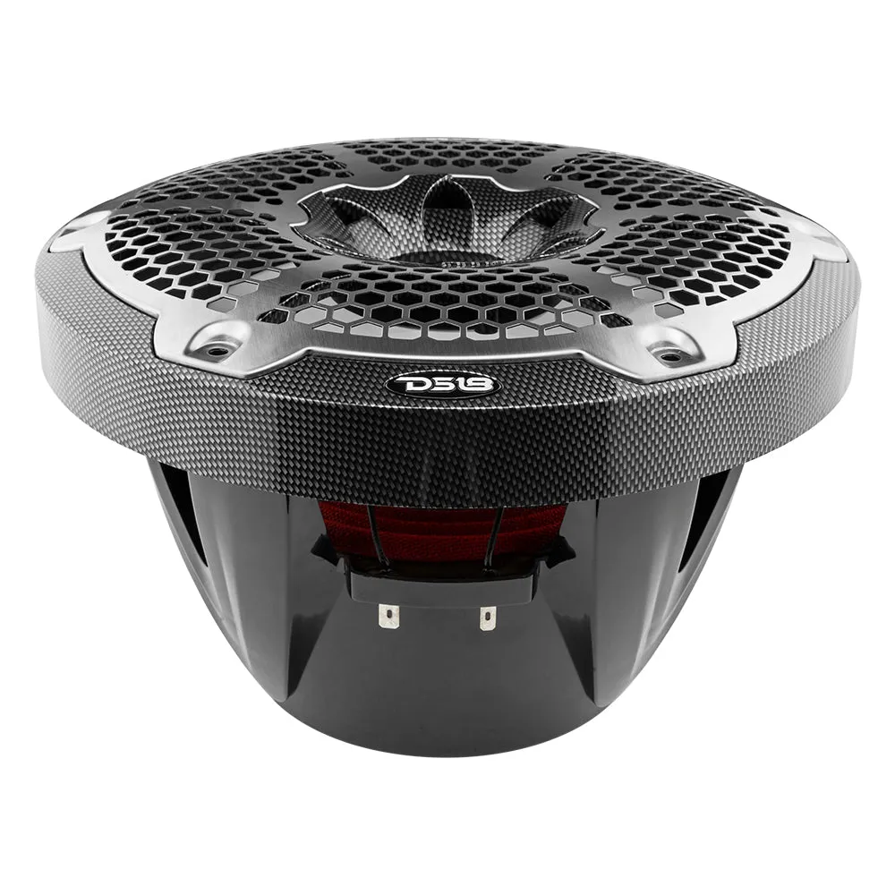 Nxl 10" Marine Subwoofer With LED RGB Lights 300 Watts Rms Svc 4-Ohm -Black Carbon Fiber product image