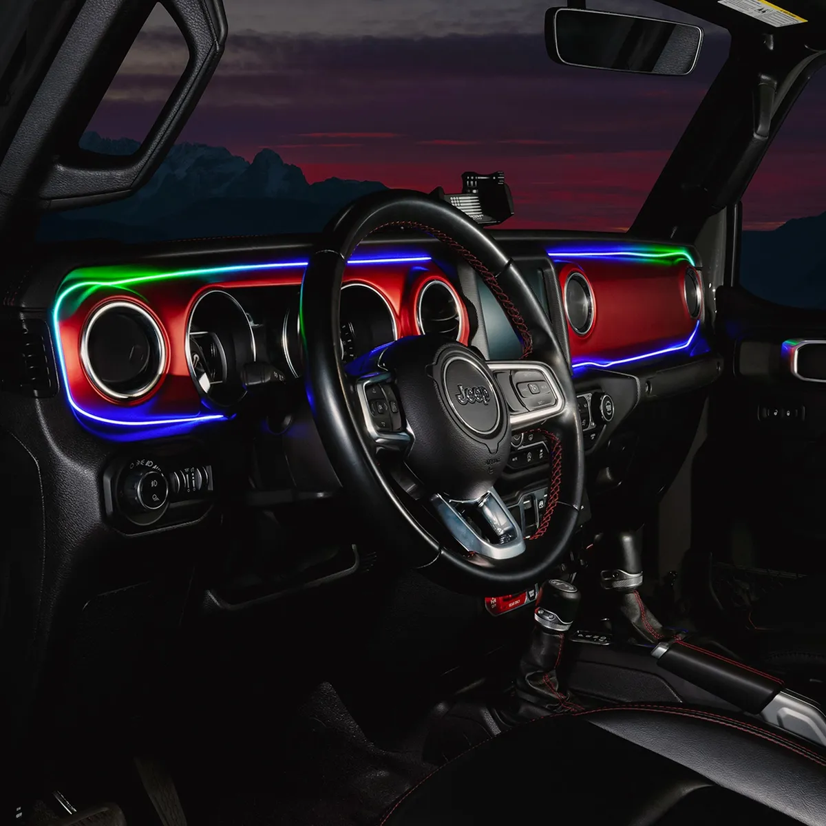 ORACLE Lighting 2018-2023 Jeep Wrangler JL/Gladiator JT Dynamic ColorSHIFT LED Interior Dash Board Kit product image