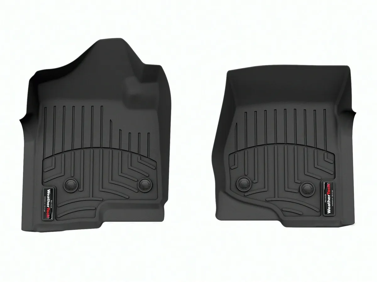 2008 - 2014 Chevrolet Silverado 25003500 Front FloorLiner Vinyl Floors - Black product image