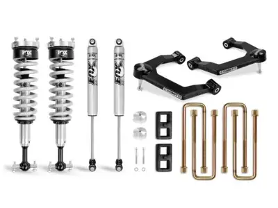 Cognito Motorsports Truck 3-Inch Performance Ball Joint Leveling Lift Kit With Fox Ps Coilover 2.0 Ifp Shocks for 2019-2024 Silverado/Sierra 1500 2WD/4WD Cognito