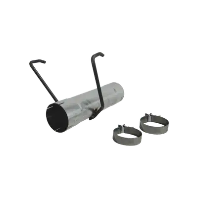 MBRP Exhaust Armor Lite Single System Muffler Delete Pipe; 4 in. Inlet/Outlet Diameter; 17 in. Overall Length; Aluminized; 4 in. Outlet Diameter Tip;