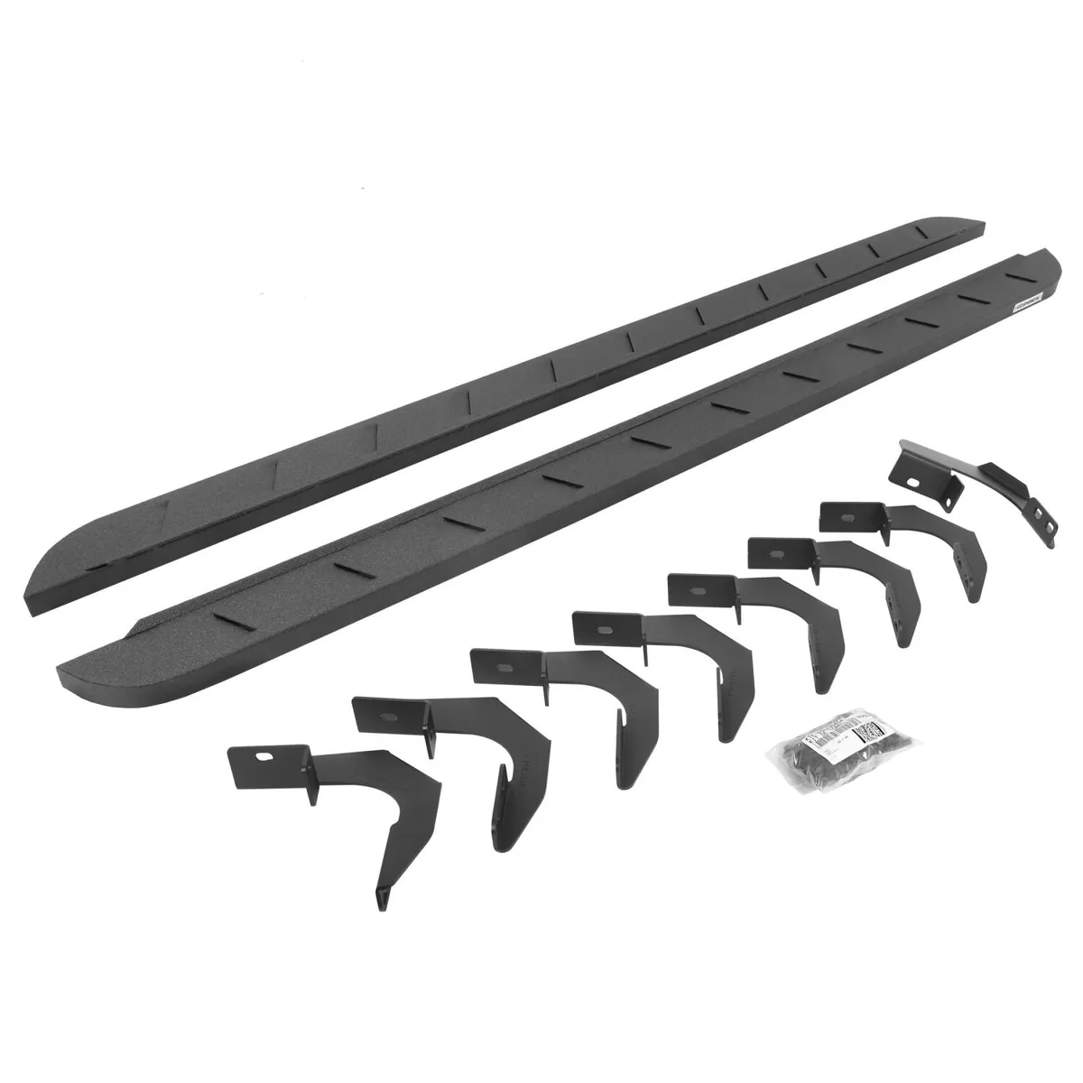 Go Rhino Go Rhino 63423580ST - RB10 Slim Line Running Boards With Mounting Brackets - Protective Bedliner Coating
