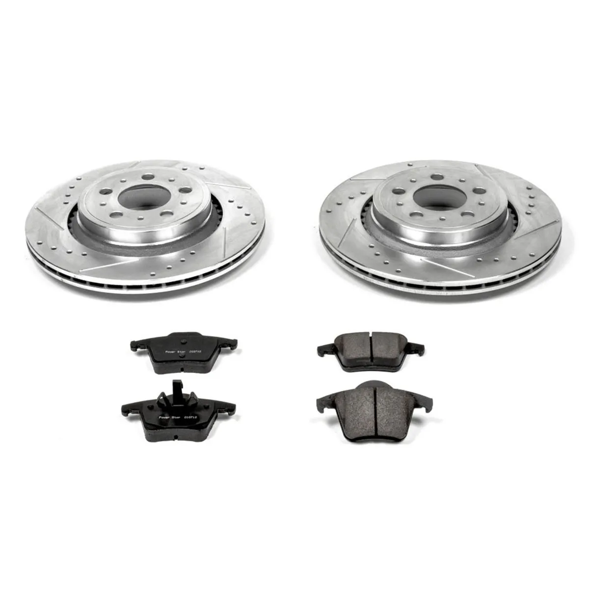 Z23 Evolution Sport Upgrade Kit: Drilled/Slotted Rotors; Carbon-Fiber Ceramic Pads W/Hardware product image