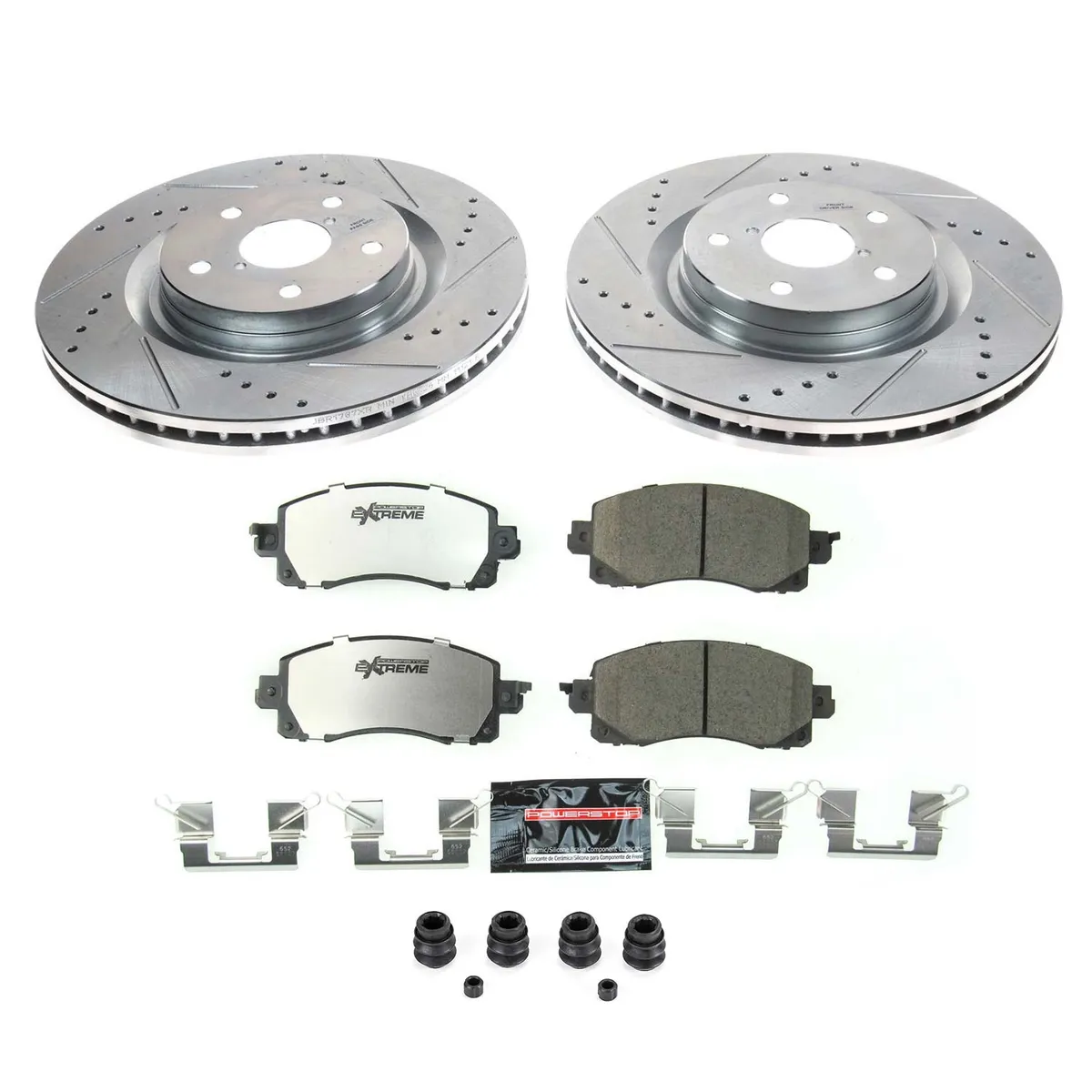 Z26 Street Warrior Upgrade Kit: Drilled/Slotted Rotors; Carbon-Fiber Ceramic Pads W/Hardware product image