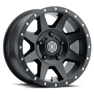 ICON Vehicle Dynamics ICON Alloys Rebound, Satin Black, 18 x 9 / 5 x 150, 25mm Offset, 6" BS