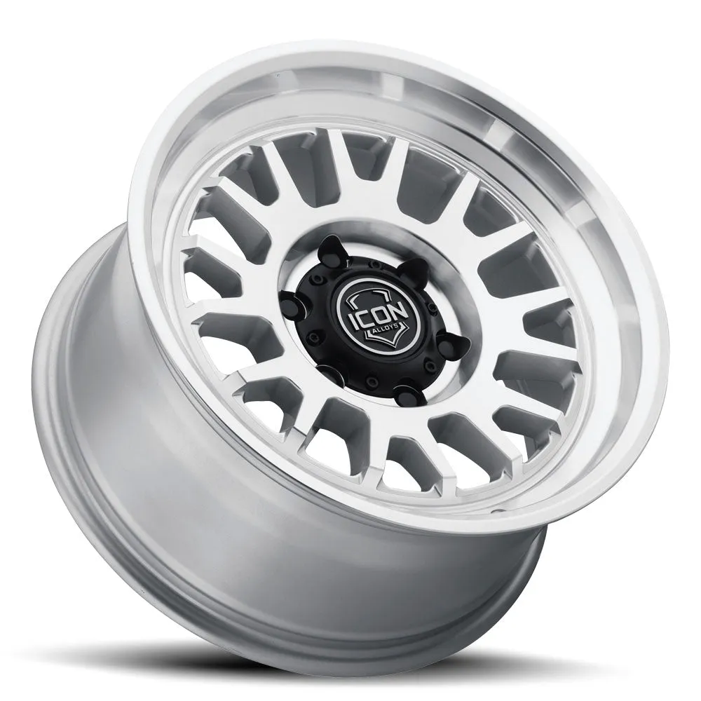 Icon Alloys Anza Silver Machined 17 x 8.5 / 5 x 5 / 6mm / 4.5in Backspace product image