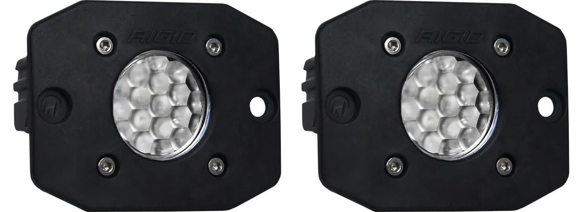 RIGID Ignite Back-Up Kit, Diffused Lens, Flush Mount, Black Housing, Pair product image