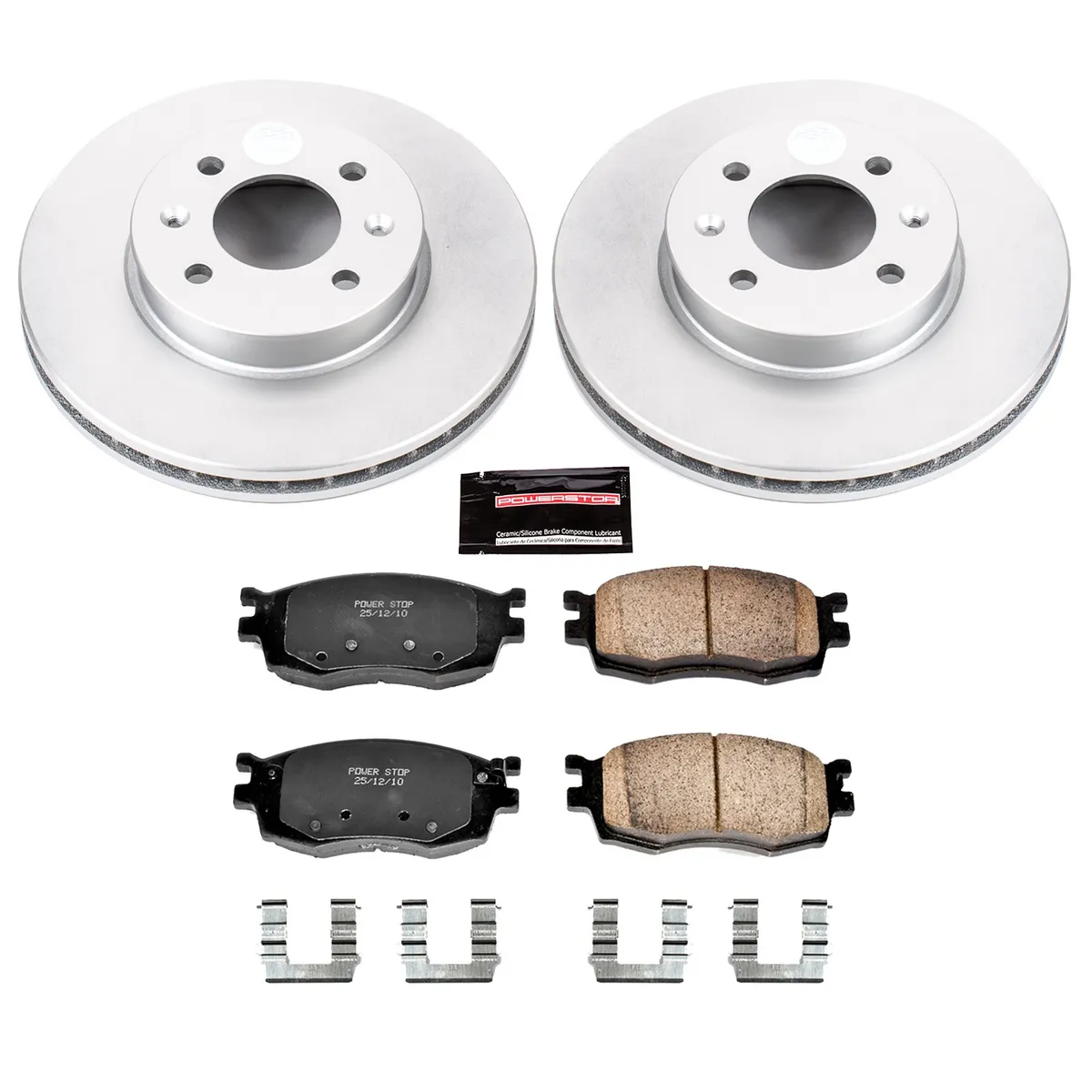 Z17 Geomet Coated Rotor Kit: Genuine Geomet Fully Coated Rotors; Ceramic Pads W/Hardware product image
