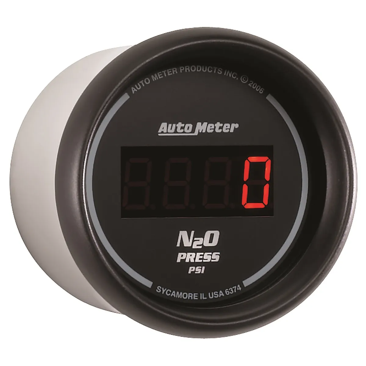 Gauge, Nitrous Pressure, 2 1/16", 1600psi, Digital, Black Dial w/ Red LED product image