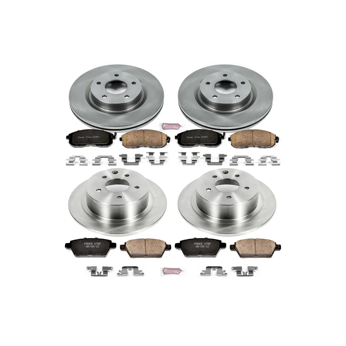 Z17 Direct Replacement Kit: Rotors; Ceramic Pads W/Hardware product image