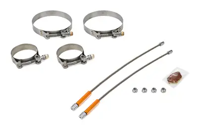 DRAG RACE SOLUTIONS 10in Lite Tether Set 2.375 Pri/4.500 Clamp