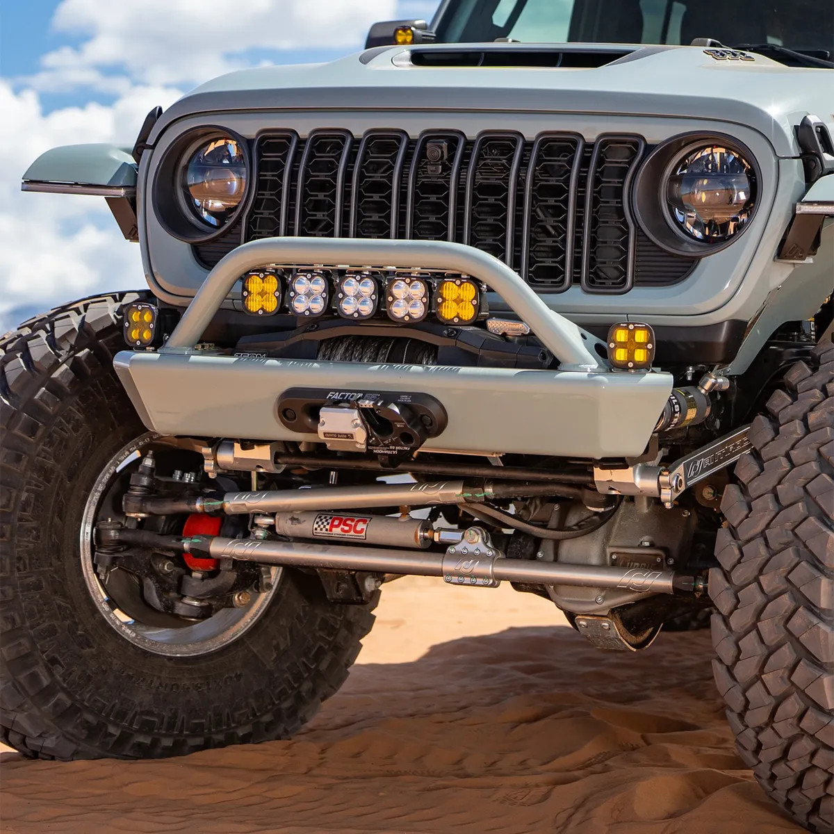 18c Wrangler Legacy Front Bumper With Hoop Raw product image