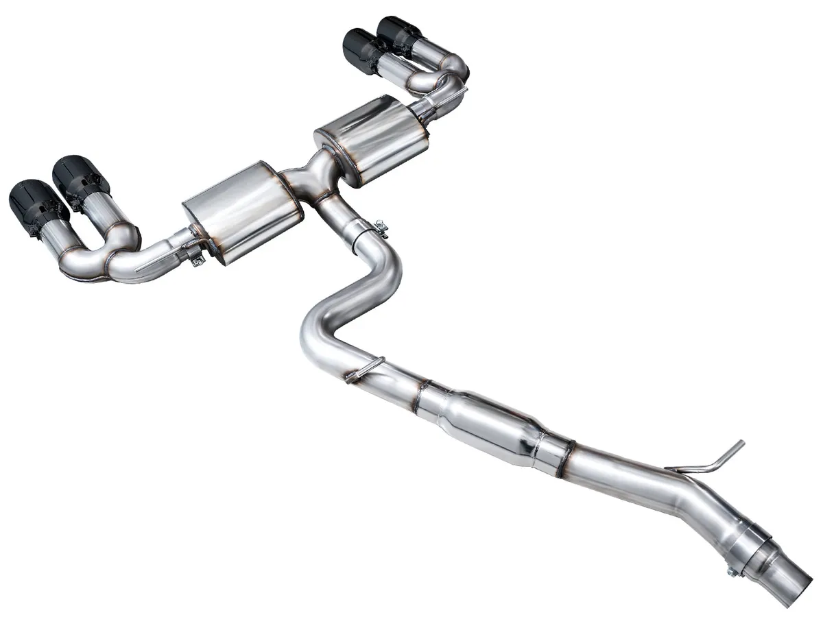 AWE Track Edition Exhaust for Audi 8Y S3 - Chrome Silver Tips product image