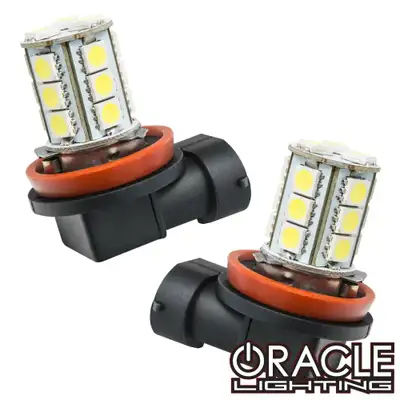 Oracle Lighting Oracle H11 18 LED Bulbs (Pair) - White LED Bulbs White