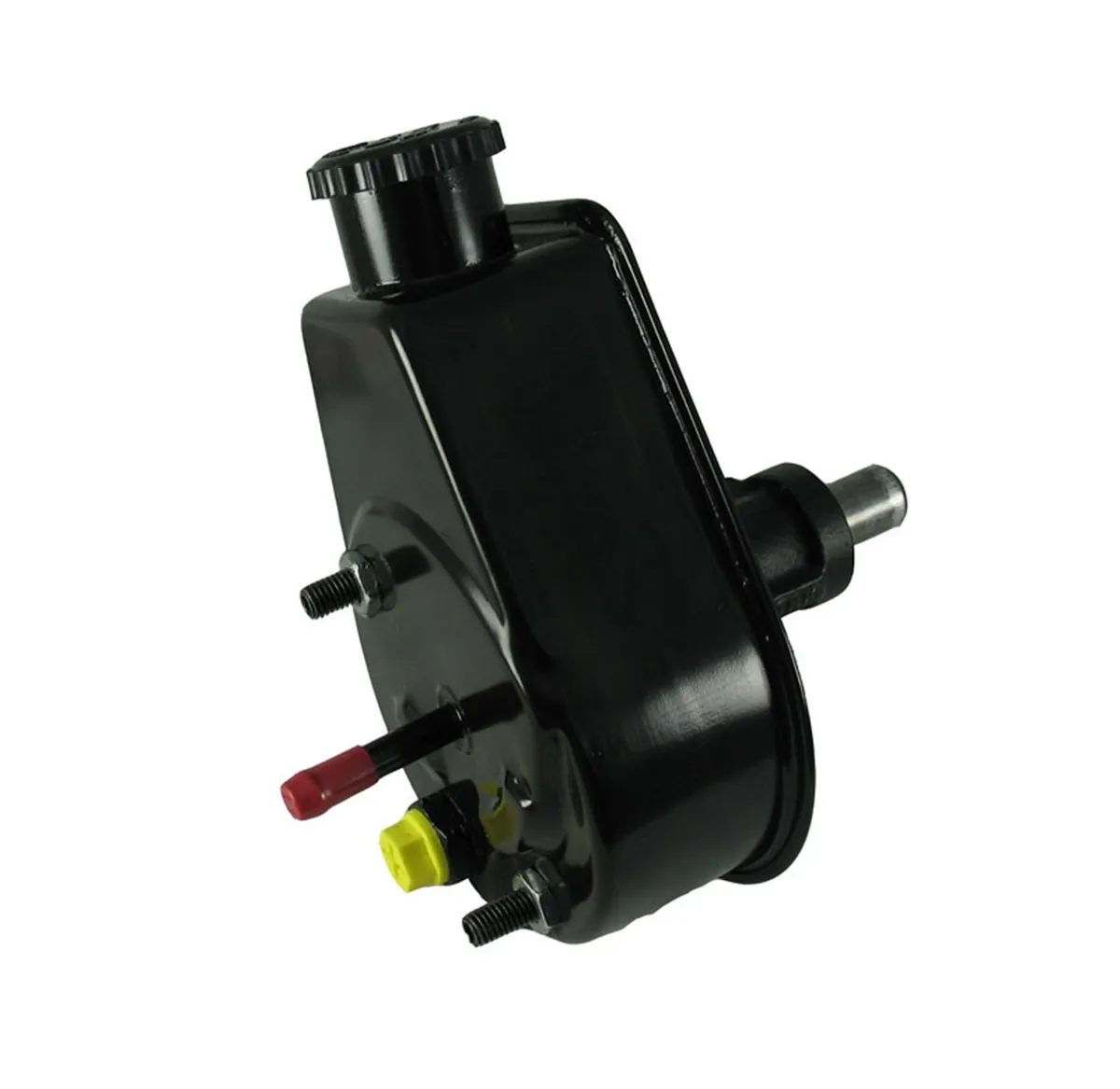 Borgeson - Power Steering Pump - P/N: 800325 - Saginaw self contained power steering pump for 1975-1983 Jeep CJ5, CJ7 and Grand Wagoneer. Remanufactured. With new cap and black power coated reservoir. product image