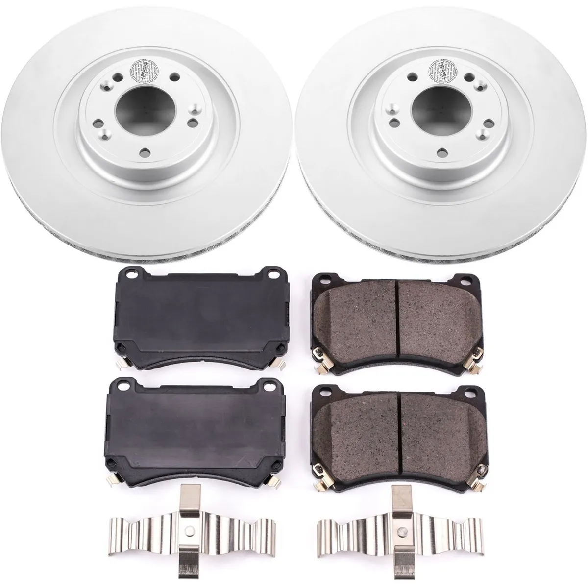 Z17 Geomet Coated Rotor Kit: Genuine Geomet Fully Coated Rotors; Ceramic Pads W/Hardware product image
