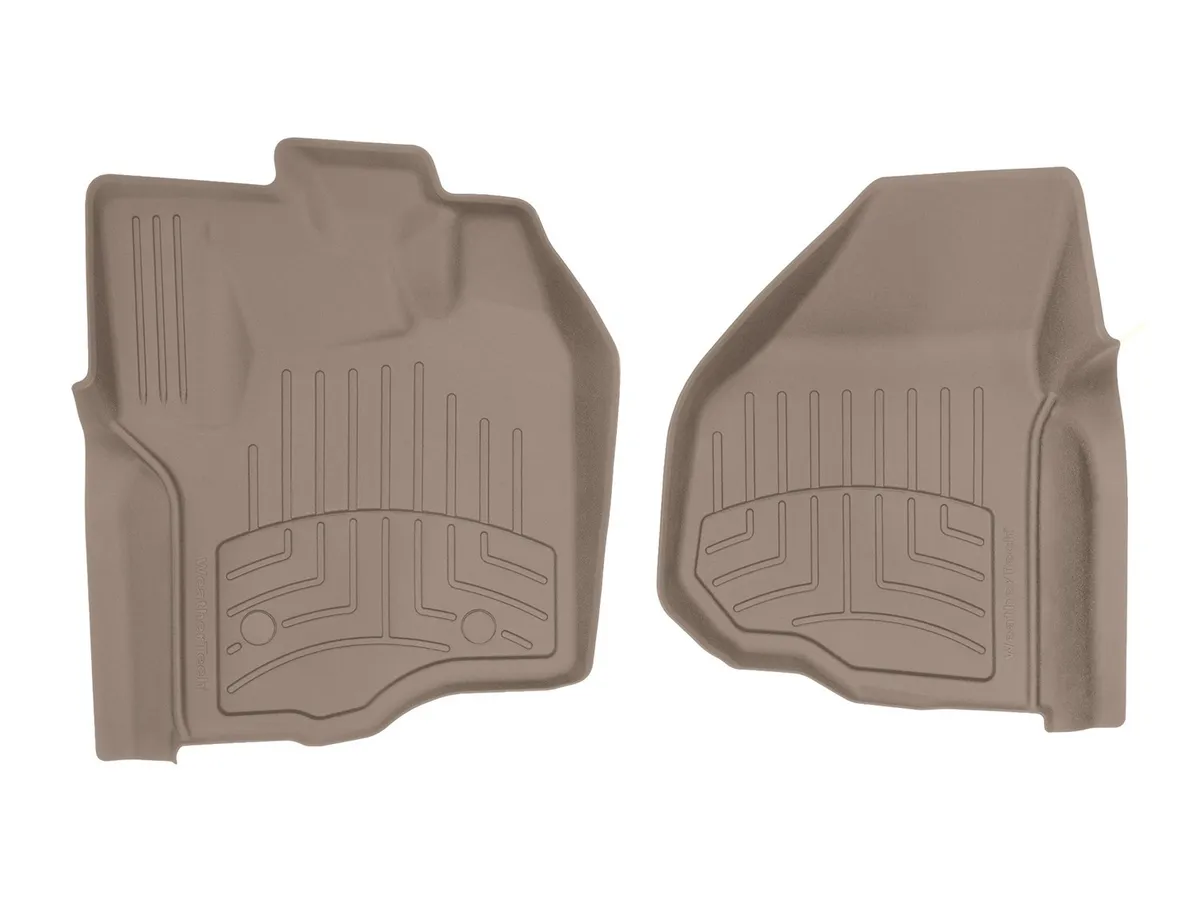 Weathertech 2013 - 2016 Ford F-250 F-350 F-450 F-550 Tan Front FloorLiner HP