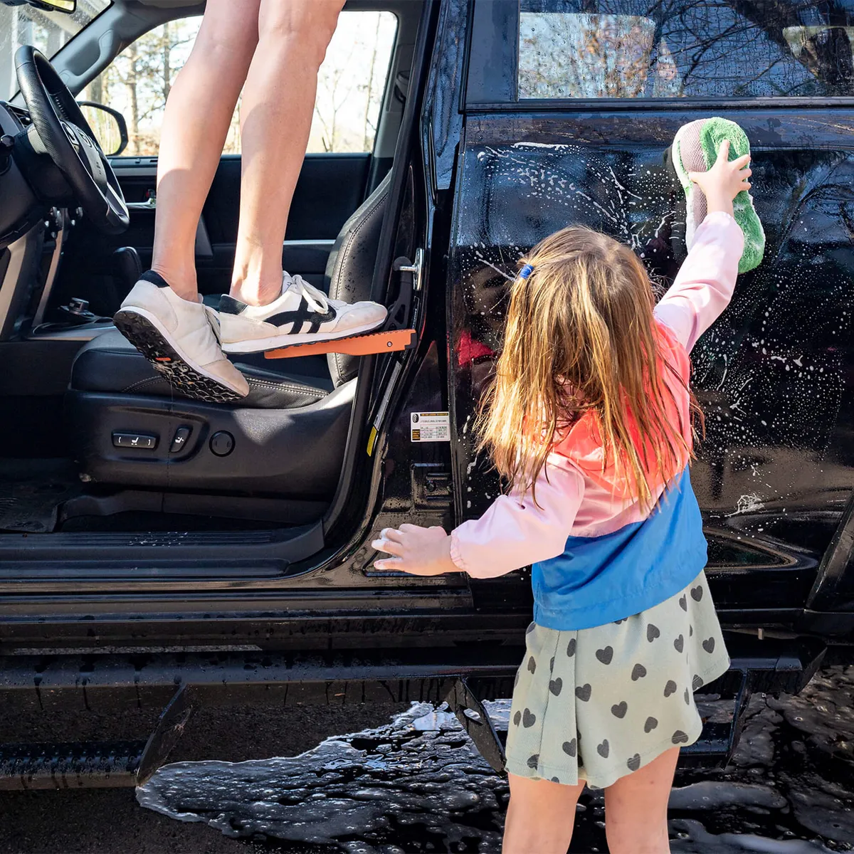 Moki Ascent; Dualposition Hook & Platform Step; Black/Orange product image