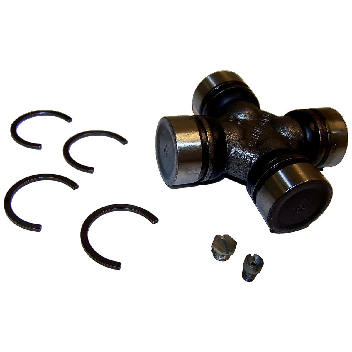 1976-1986 CJs;1984-1992 XJ Cherokee MJ Comanche w/o ABS;1987-1995 YJ Wrangler w/o ABS;Front Axle Shaft 260 Series U-Joint; 1.06" Cap; Grease Fitting in Bearing Cap product image