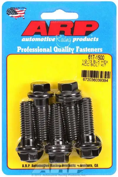 ARP Auto Racing 12-13 x 1.500 hex black oxide bolts