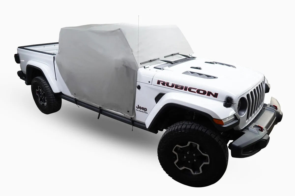 Jeep JL Cab Cover Gray Denim For 18-2024 Wrangler JL 2 Dr All Hardware Removed Mastertop product image