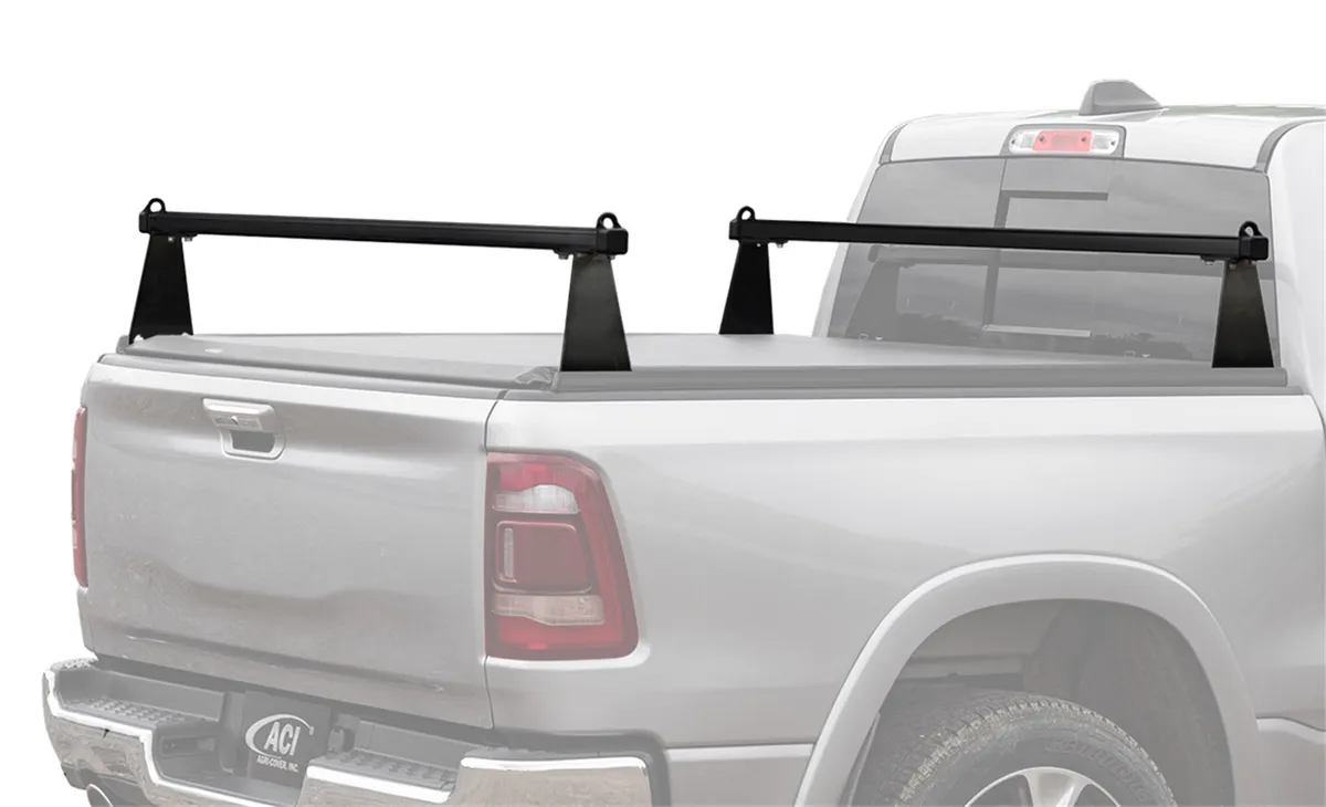 ACCESS ADARAC™ Aluminum Uprights; Matte Black Finish; 12 in.; Vertical Kit; Incl. 2 Uprights w/1 72 in. Cross Bar;