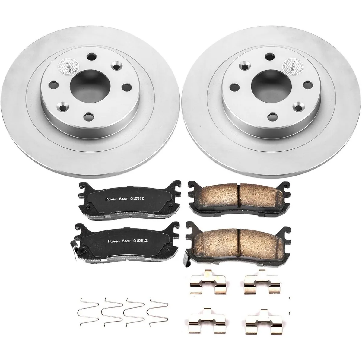 Z17 Geomet Coated Rotor Kit: Genuine Geomet Fully Coated Rotors; Ceramic Pads W/Hardware product image