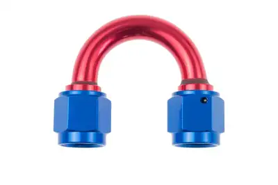 Redhorse Performance 12 an Female to 12 an Female 180 Deg Swivel Coupler Red/Blue