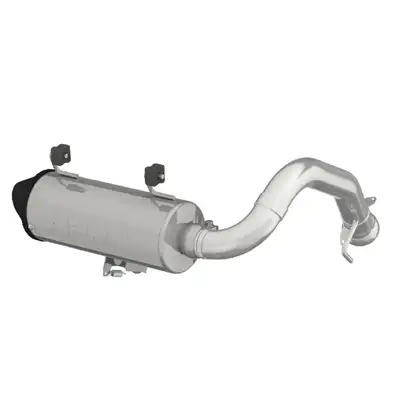 MBRP Exhaust ATV Exhaust System With Performance Muffler; Slip On; 5 in.; 1.75 in. Inlet; 4.25 in. Diameter Body; Packed Muffler;