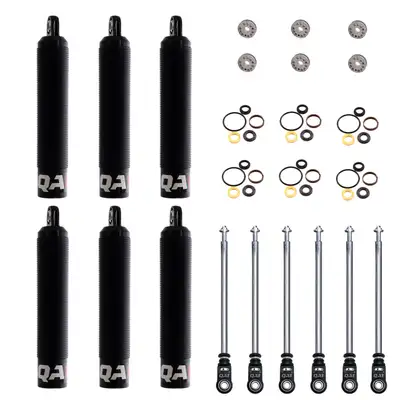 QA1 Shock Large Aluminum C/O 12.38 18.25 Eyeb/Eyeb Vnone Dry ld Piston 6 Pack