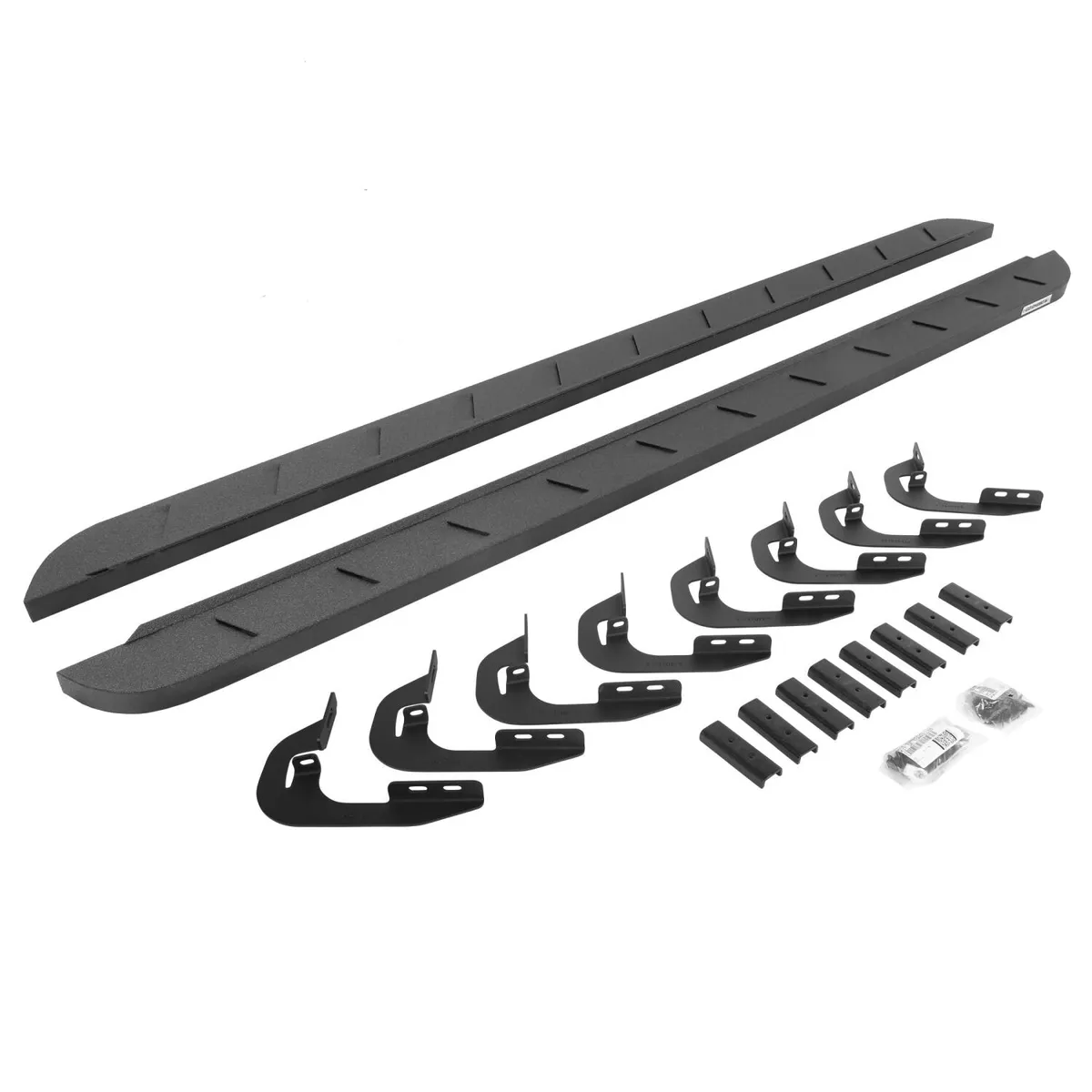 Go Rhino Go Rhino 63405880ST - RB10 Slim Line Running Boards With Mounting Brackets - Protective Bedliner Coating