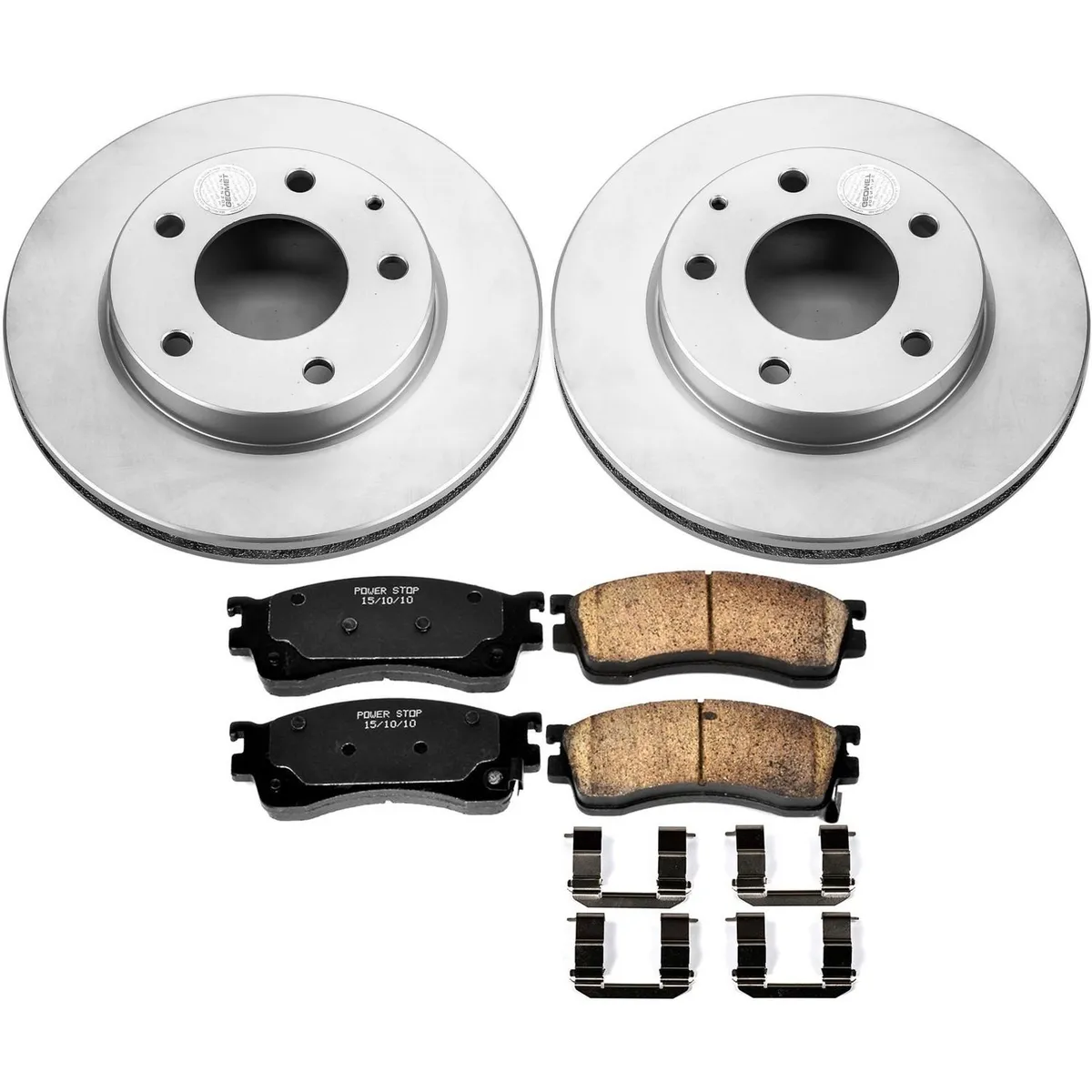 Z17 Geomet Coated Rotor Kit: Genuine Geomet Fully Coated Rotors; Ceramic Pads W/Hardware product image