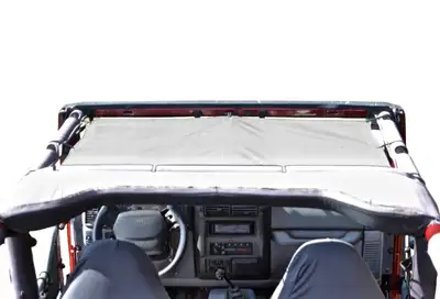 Steinjager Tops and Covers 1997-2006 Fabric Teddy White Front Seats Only