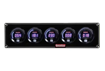 Quickcar Racing Products Digital 5-Gauge Panel OP/WT/OT/FP/WP