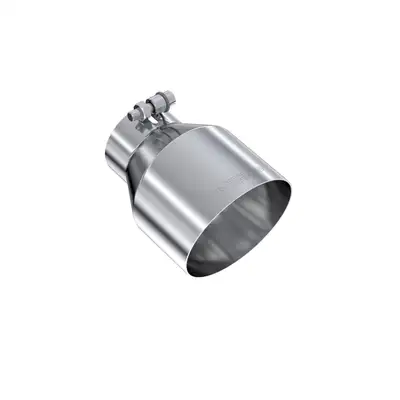 MBRP Exhaust Armor Pro Exhaust Tip; 3 in. Inlet Diameter; 5 in. Outlet Diameter; 6.5 in. Length; Angle Cut; Single Wall;