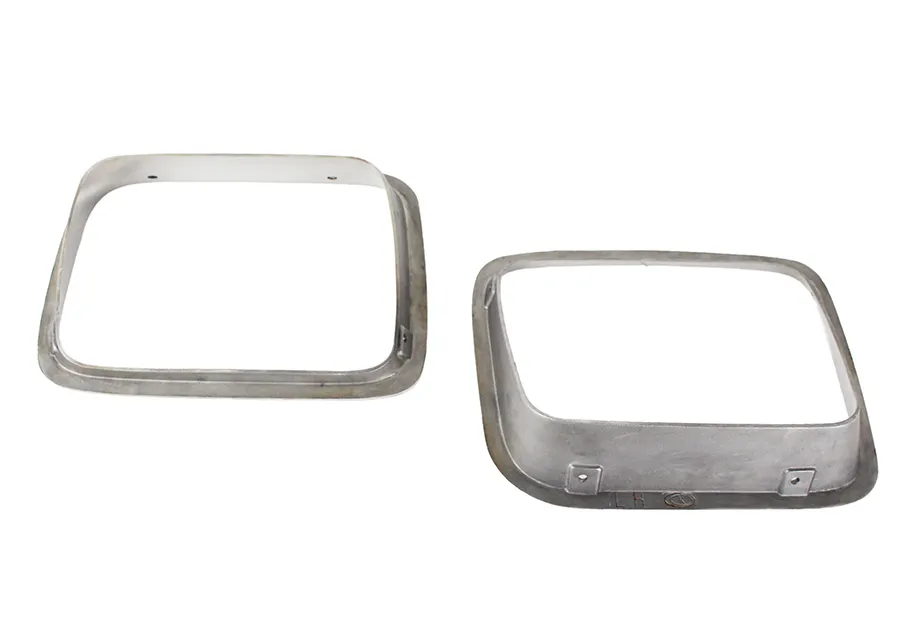 Jeep YJ Headlight Bezels Pair 87-95 Wrangler TJ Polished Silver Kentrol product image