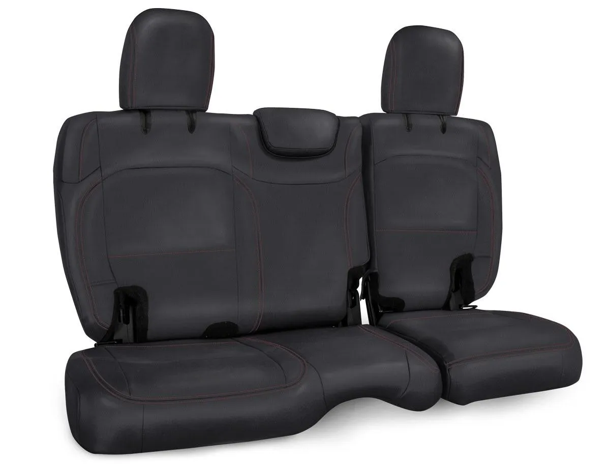 Rear Bench Cover for Jeep Wrangler JL 2 door Black with Red Stitching PRP Seats product image